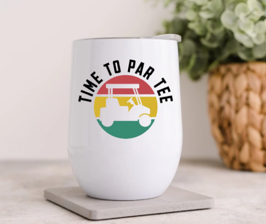 The Golf Collection - 12oz Double Insulated Wine Tumblers