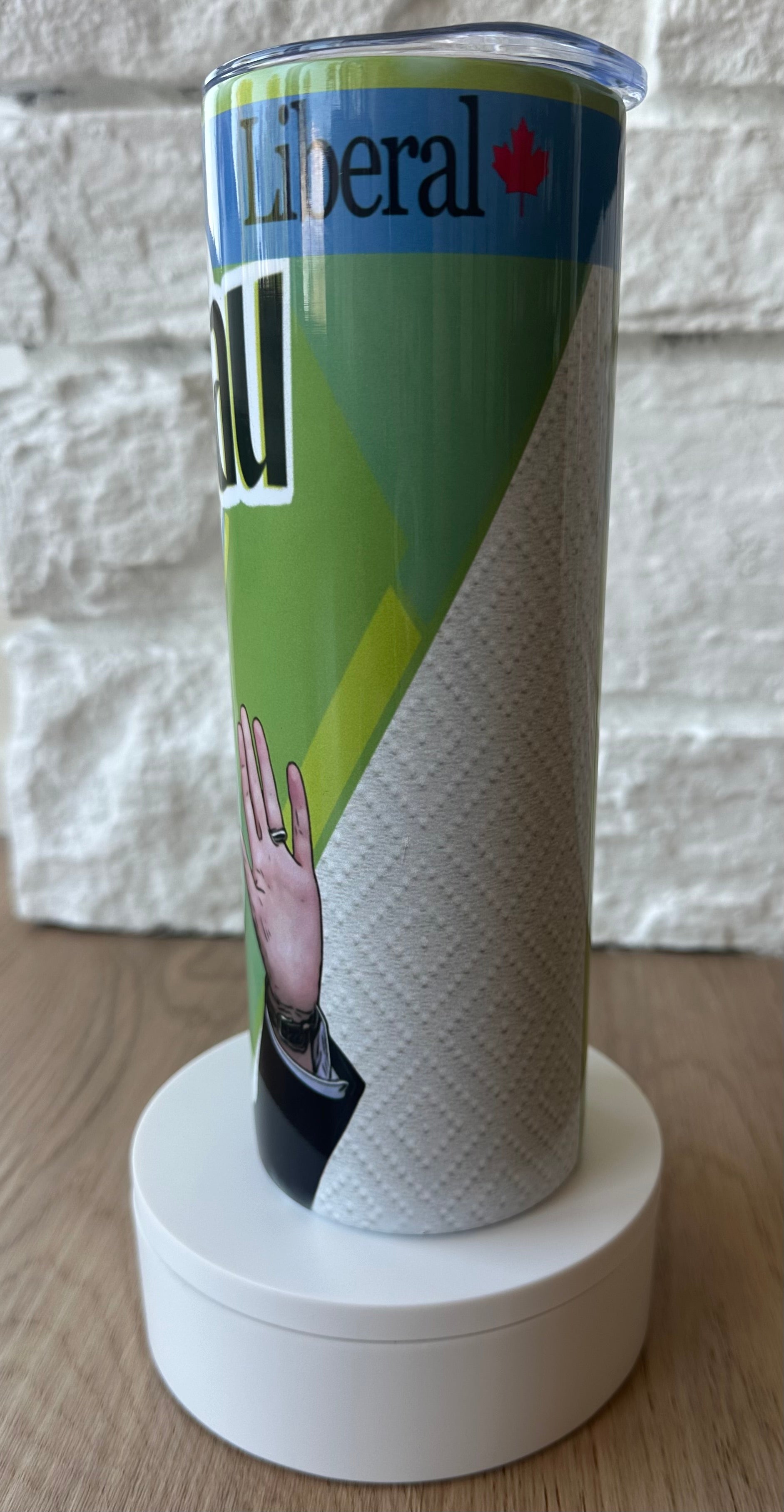 Justin Trudeau, The Quicker Fucker Upper - Design 1 - 20oz Skinny Tumbler