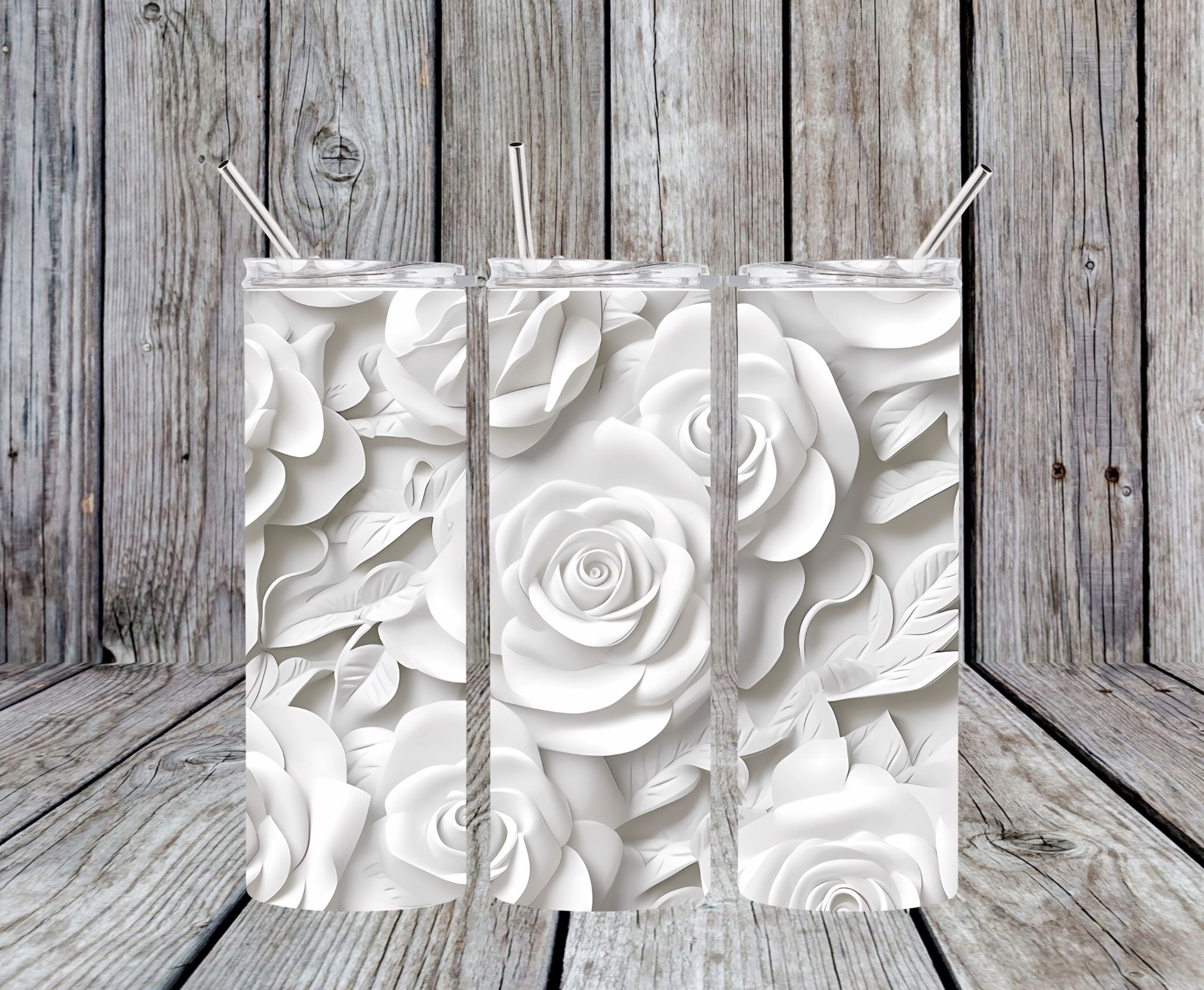 Floral 1 - 20oz Skinny Tumbler