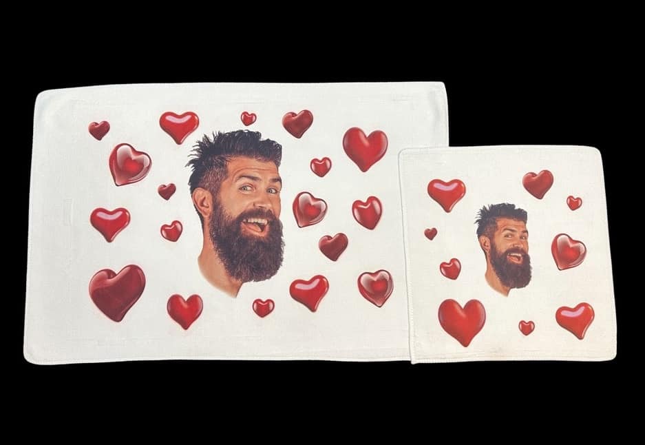 Personalized Face & Hand Cloths - Set of 2