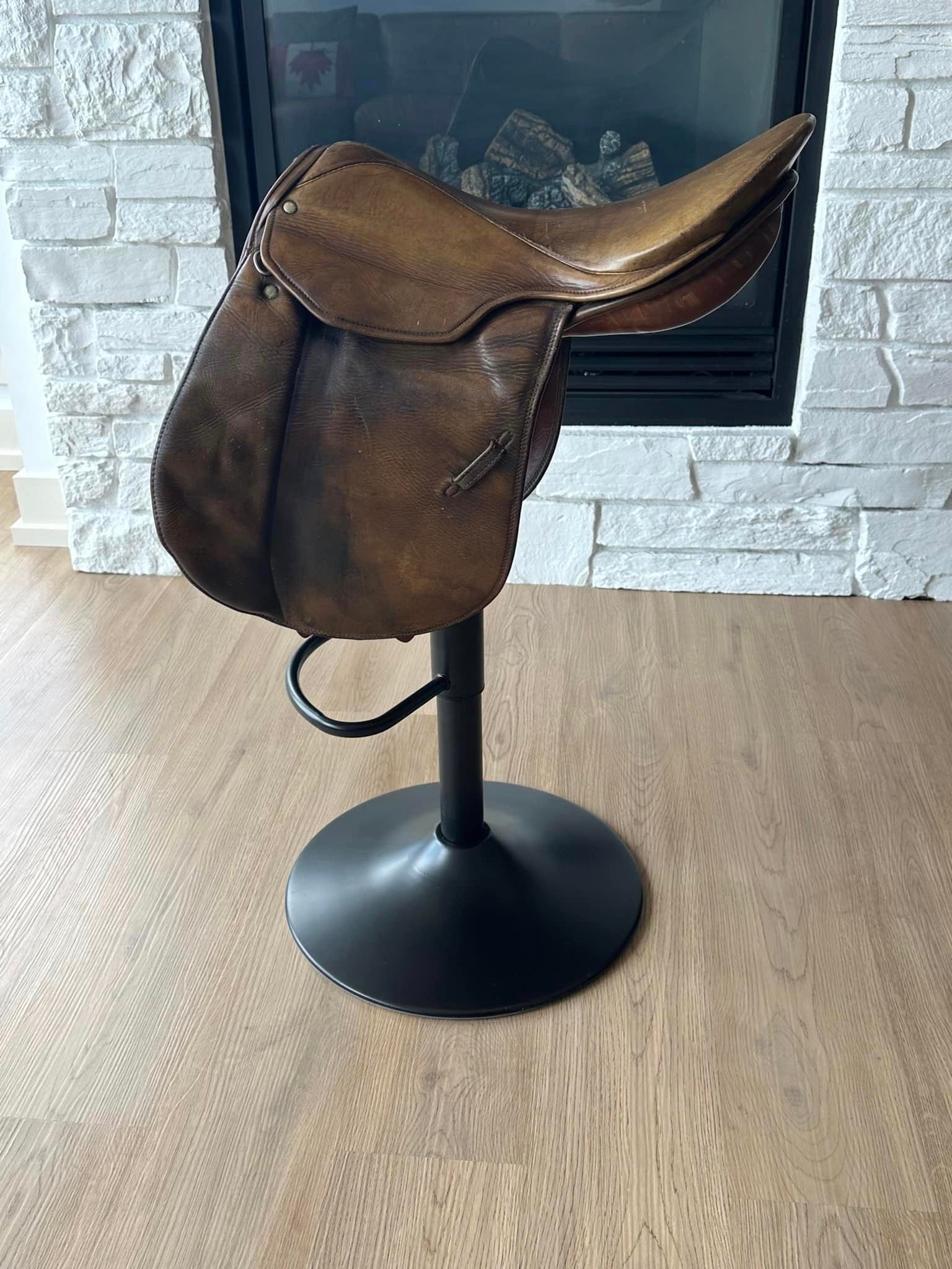 CUSTOM SADDLE BAR/COUNTER STOOL