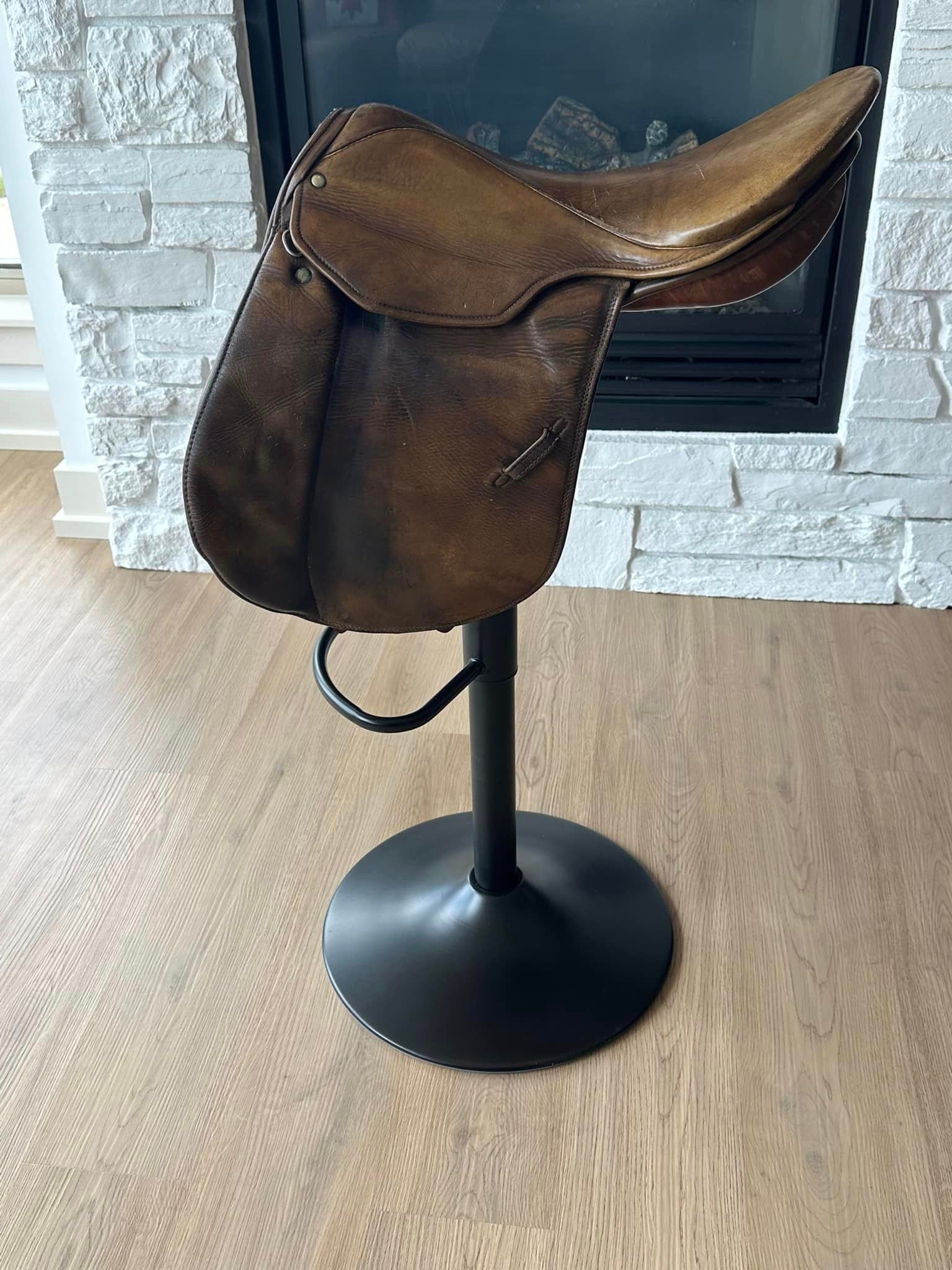 CUSTOM SADDLE BAR/COUNTER STOOL