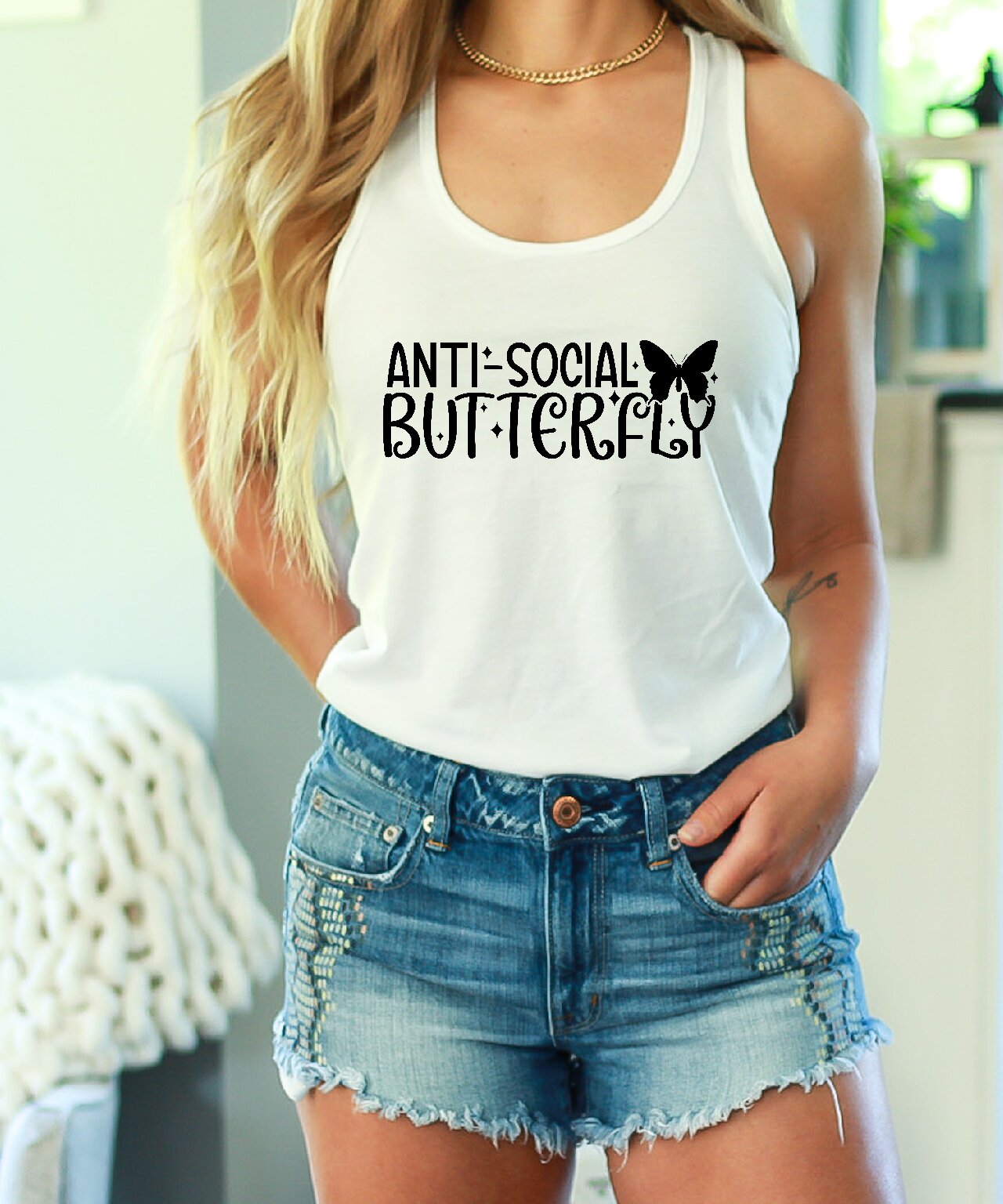 Anti-Social Butterfly - Tank Top