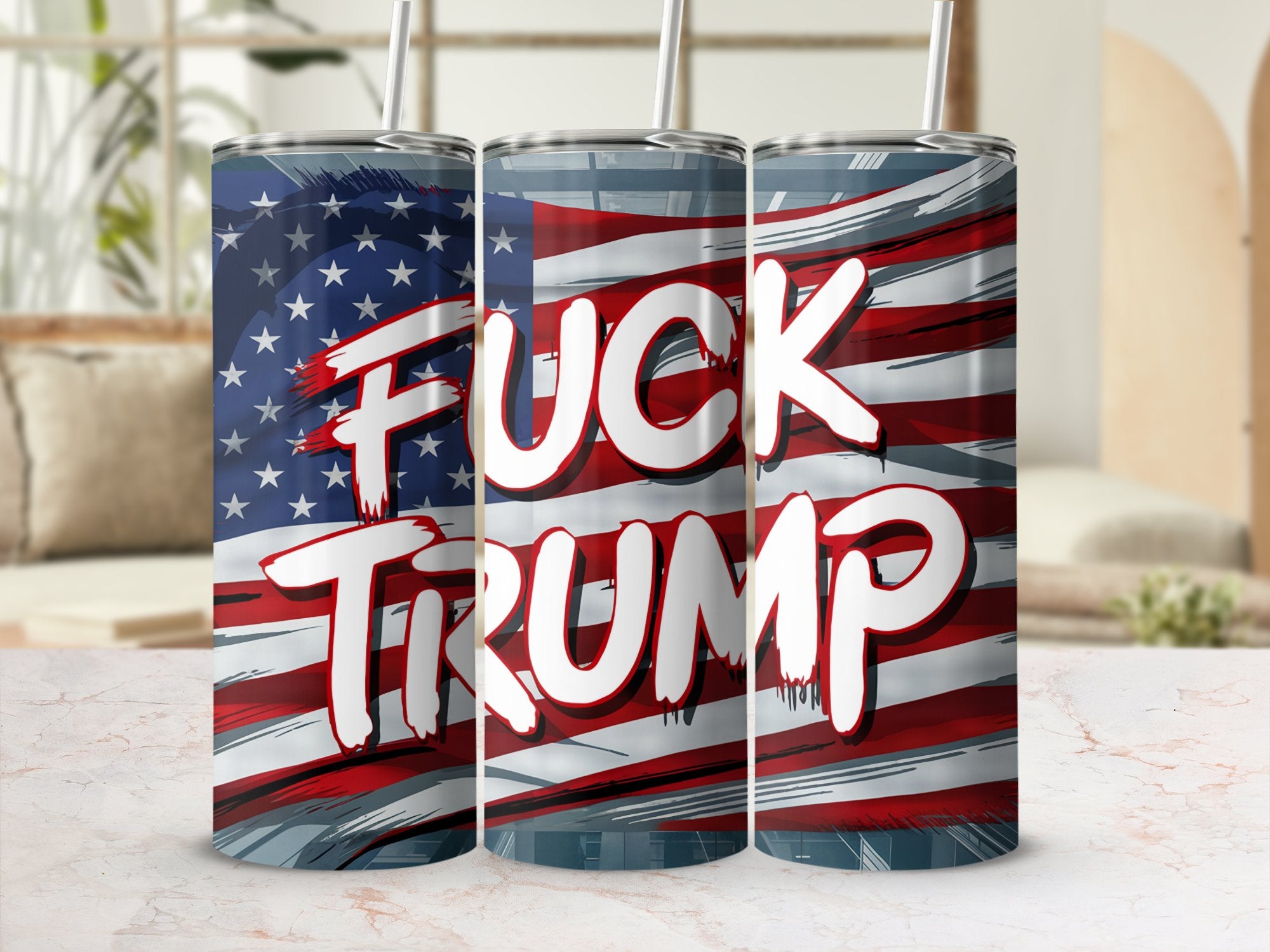 FUCK TRUMP - 20oz Skinny Tumbler