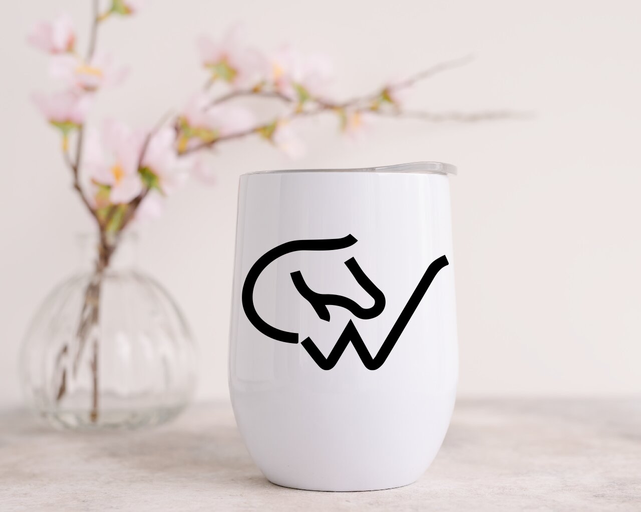 Canadian Warmblood Brand 12oz Insulated Wine Tumbler