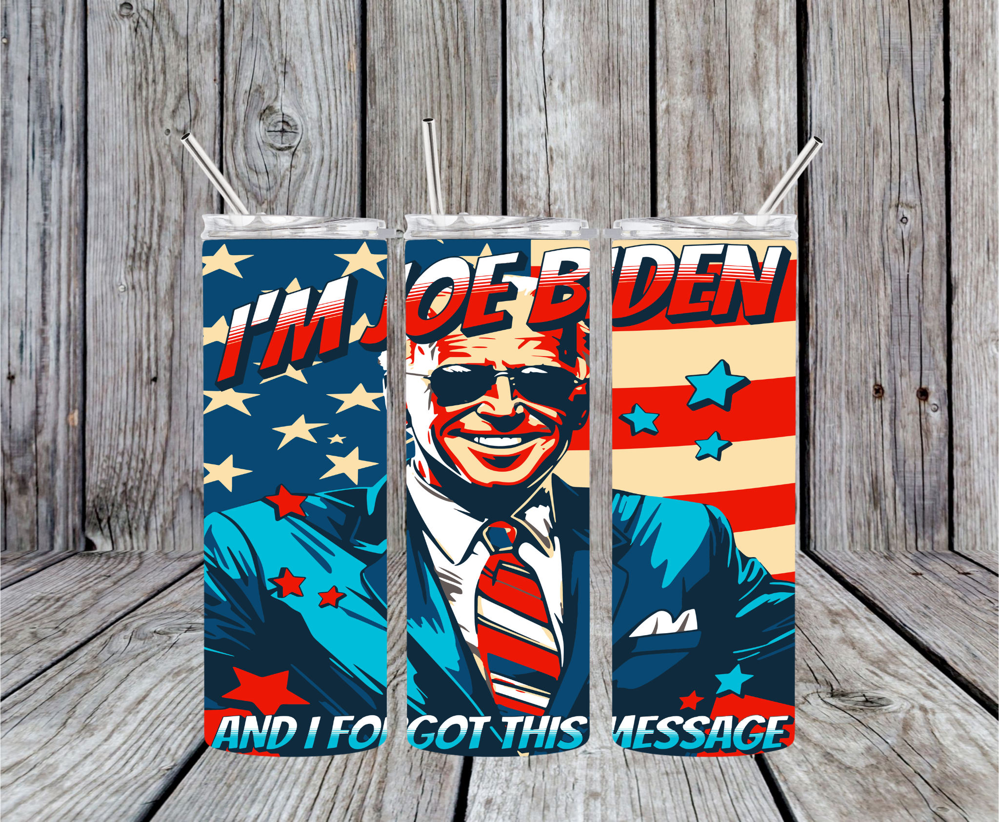 I'M JOE BIDEN AND I FORGOT THIS MESSAGE - 20oz Skinny Tumbler