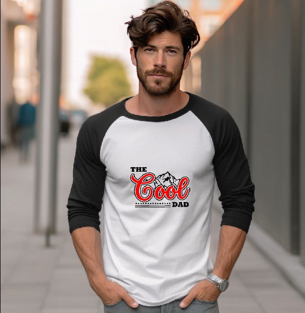 The Cool Dad - Raglan 3/4 Sleeve Shirt