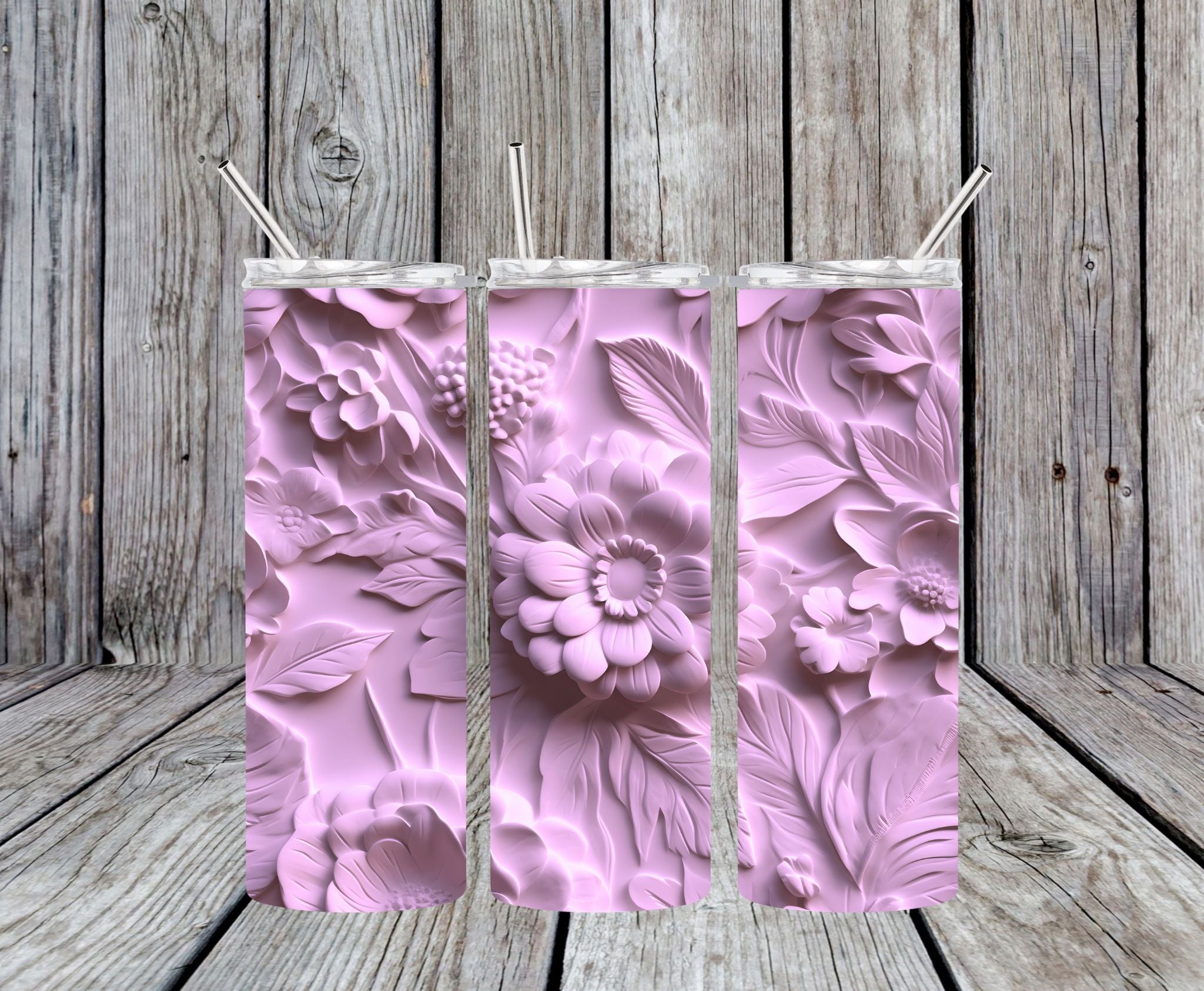 Floral 3 - 20oz Skinny Tumbler