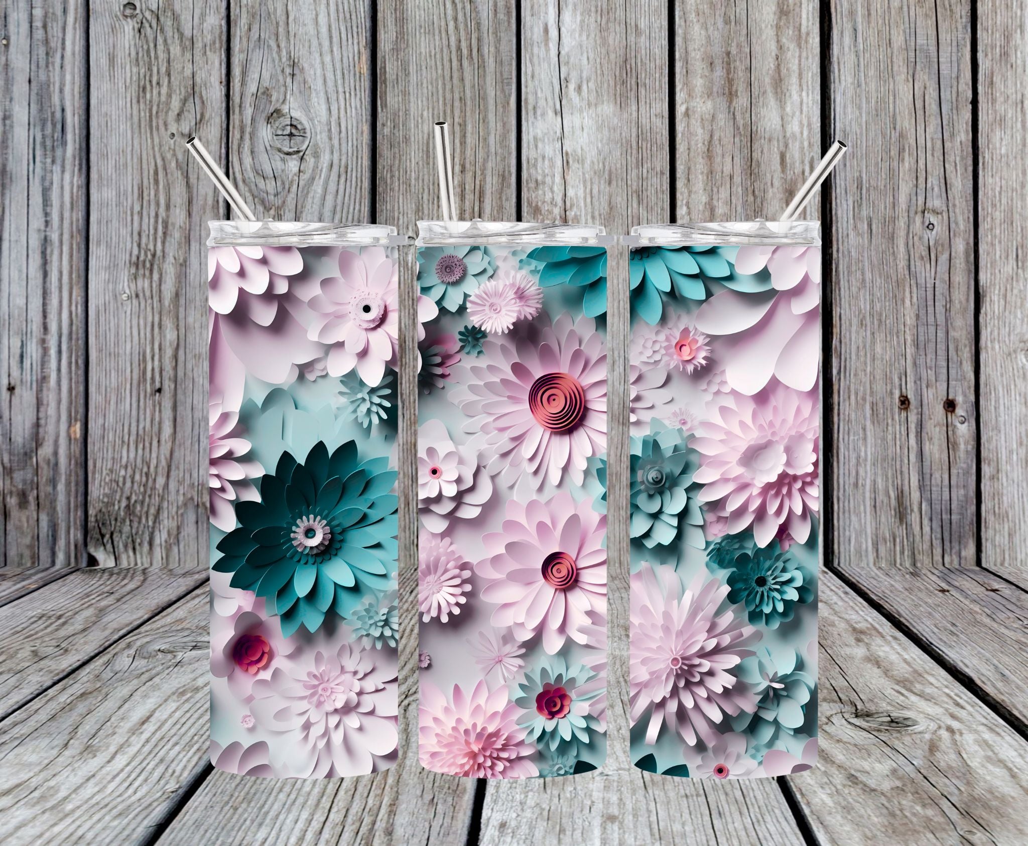 Floral 13 - 20oz Skinny Tumbler