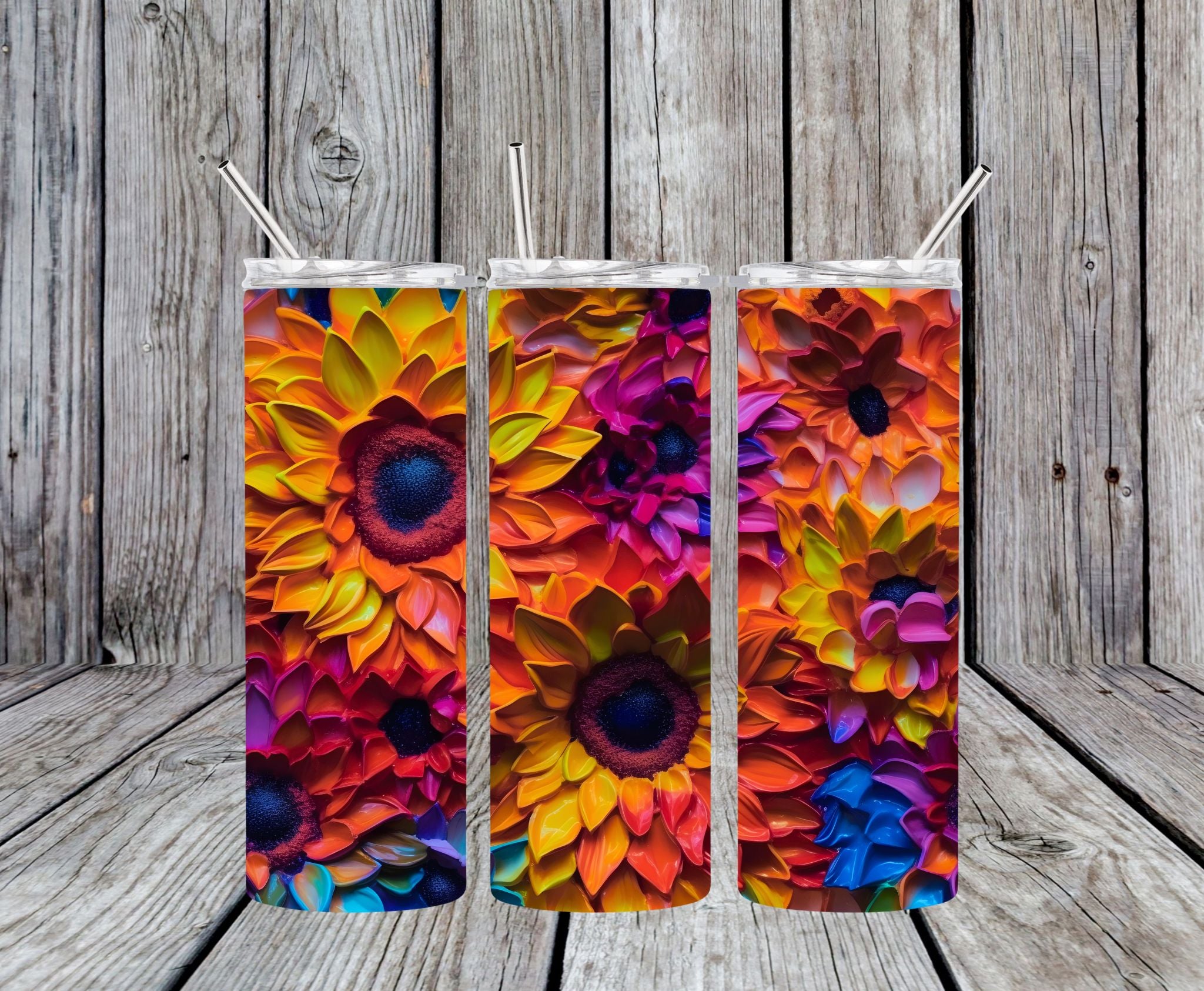 Floral 18 - 20oz Skinny Tumbler