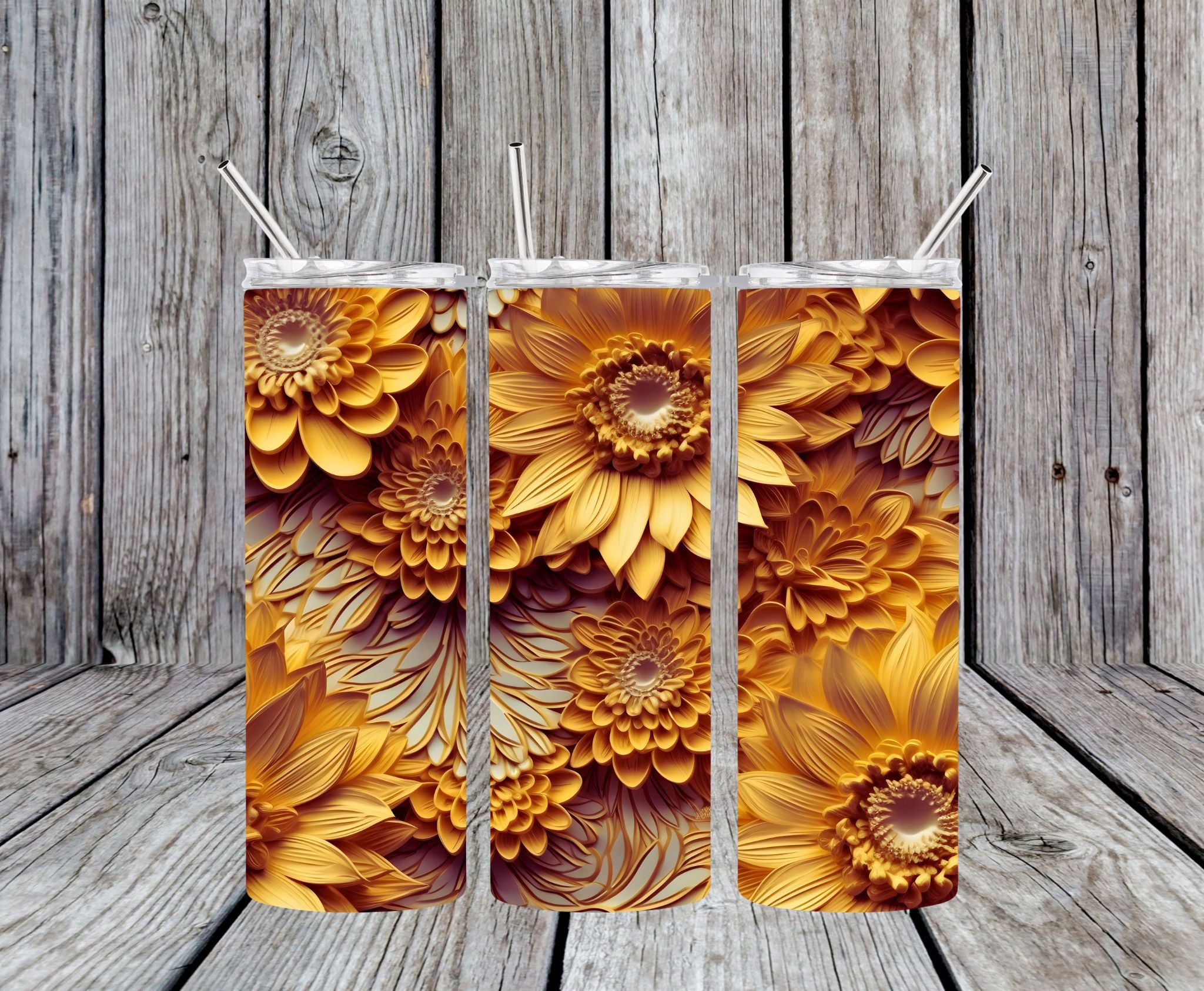 Floral 26 - 20oz Skinny Tumbler