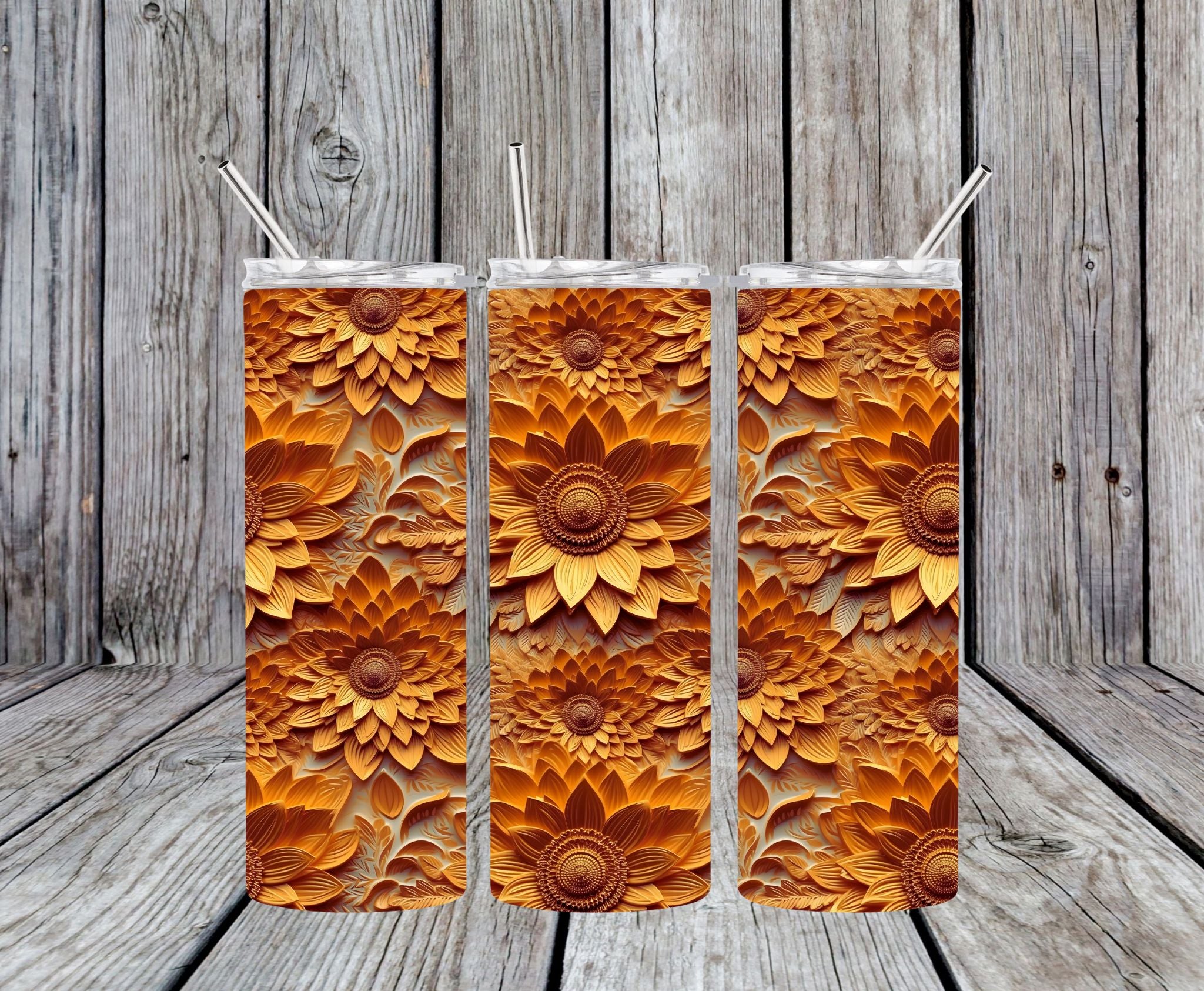 Floral 27 - 20oz Skinny Tumbler