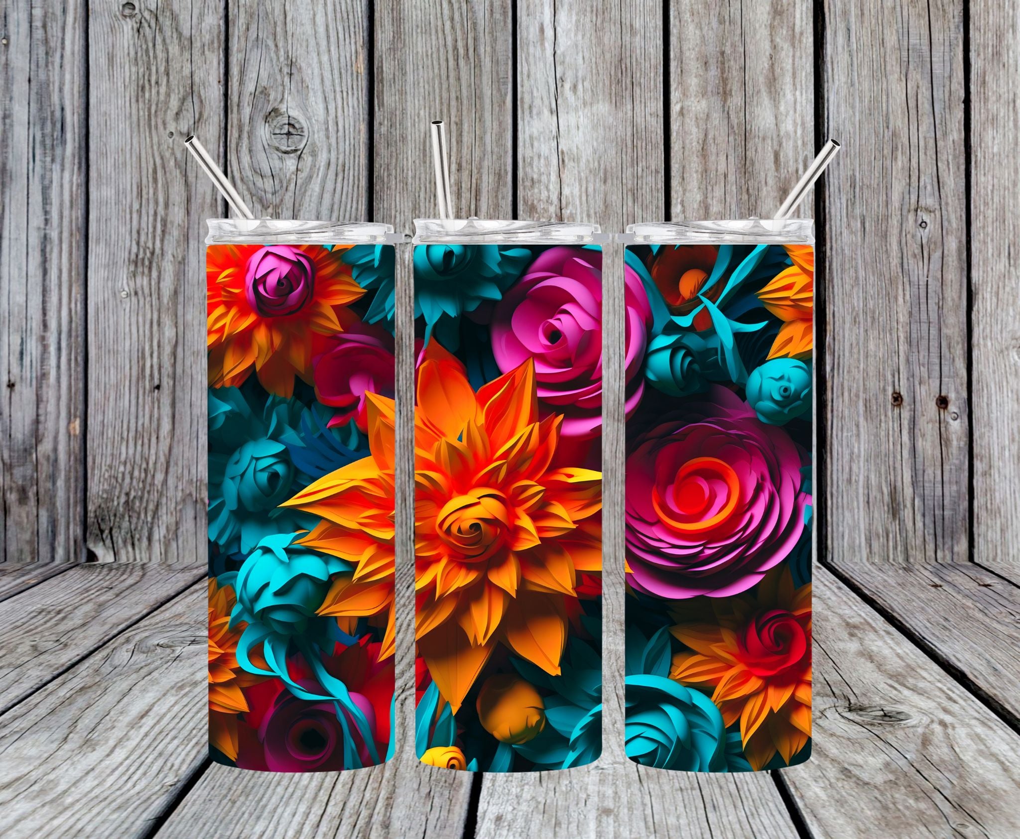 Floral 28 - 20oz Skinny Tumbler