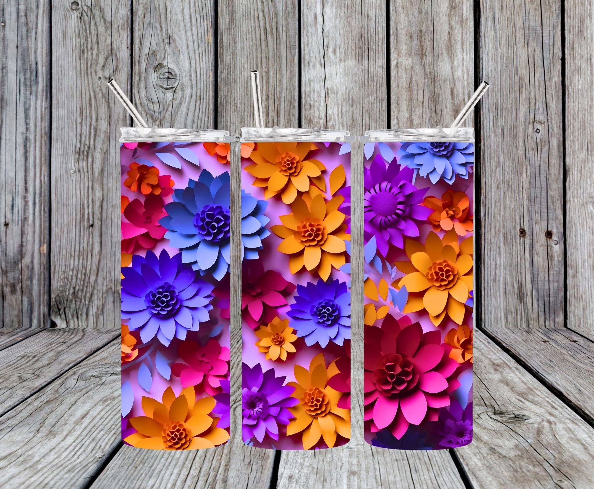 Floral 34 - 20oz Skinny Tumbler