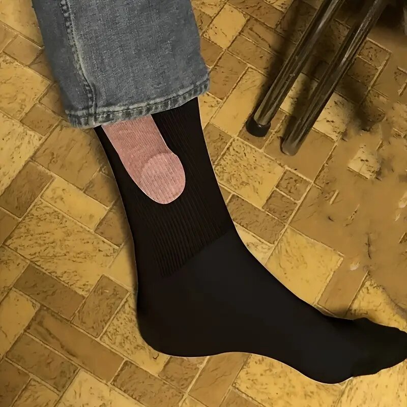 Cotton Willy Anti-odor Comfortable Novelty Crew Socks