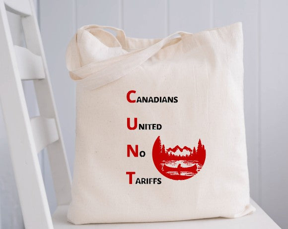 CANADIANS UNITED NO TARIFFS - Tote Bag