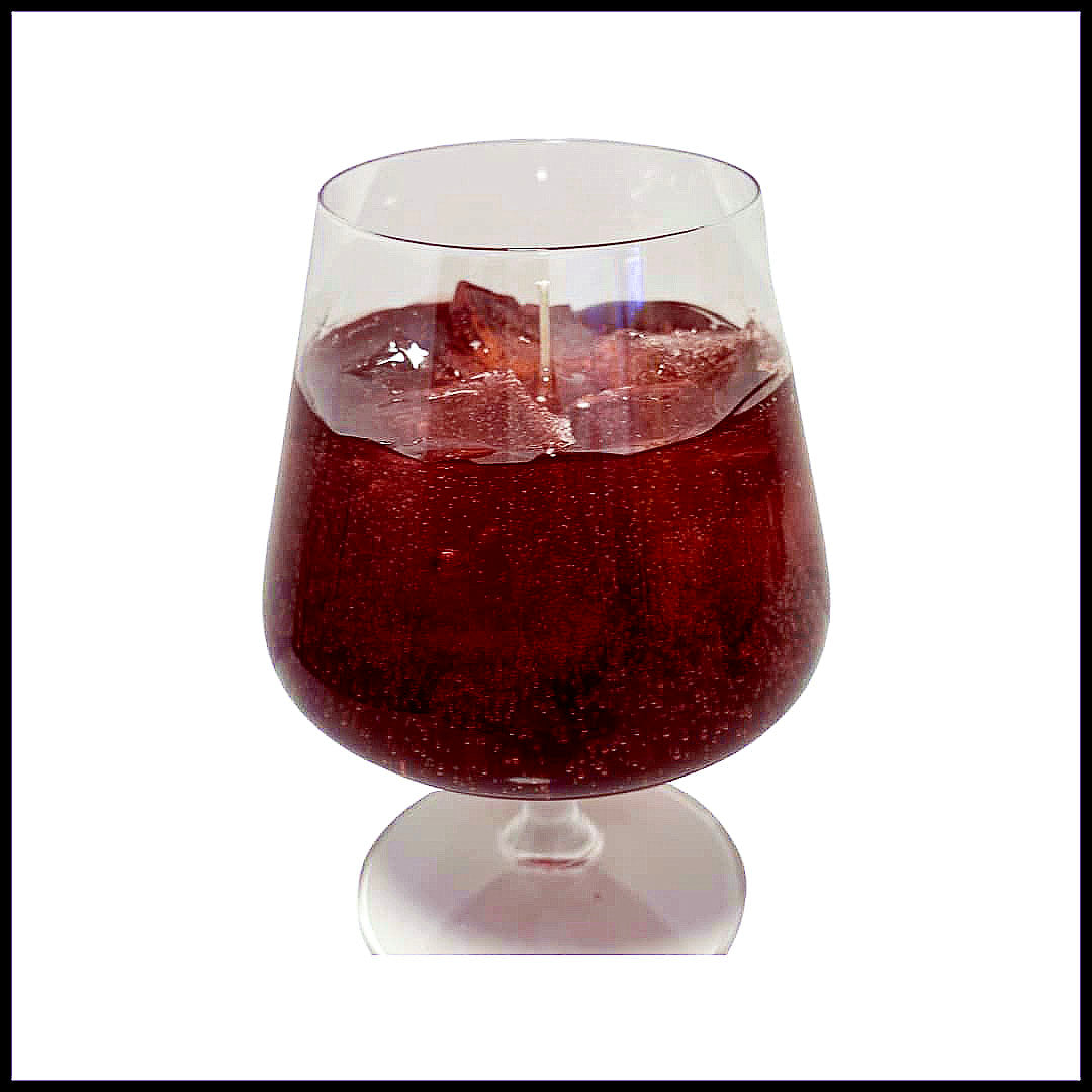 BOURBON ON THE ROCKS GEL CANDLE