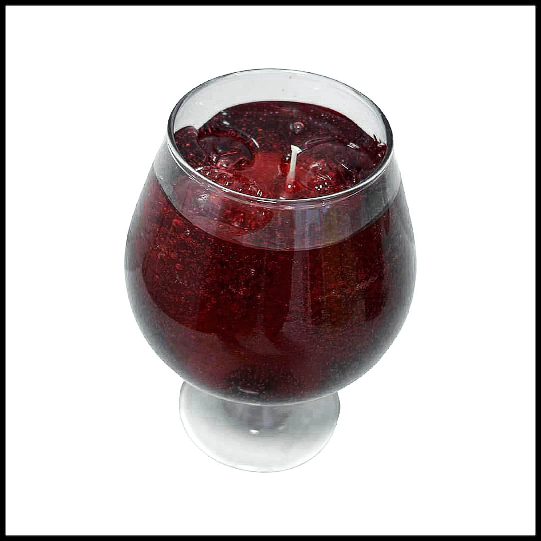 WHISKEY 'ON THE ROCKS' OR WITH A SPLASH OF COLA GEL CANDLE