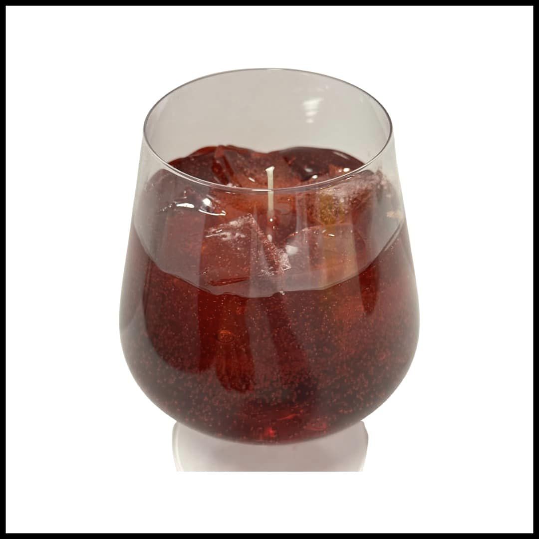 BOURBON ON THE ROCKS GEL CANDLE