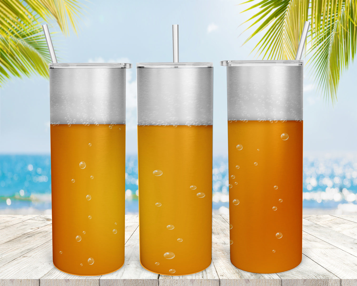 Beer Tumbler 5 - 20oz Skinny Tumbler