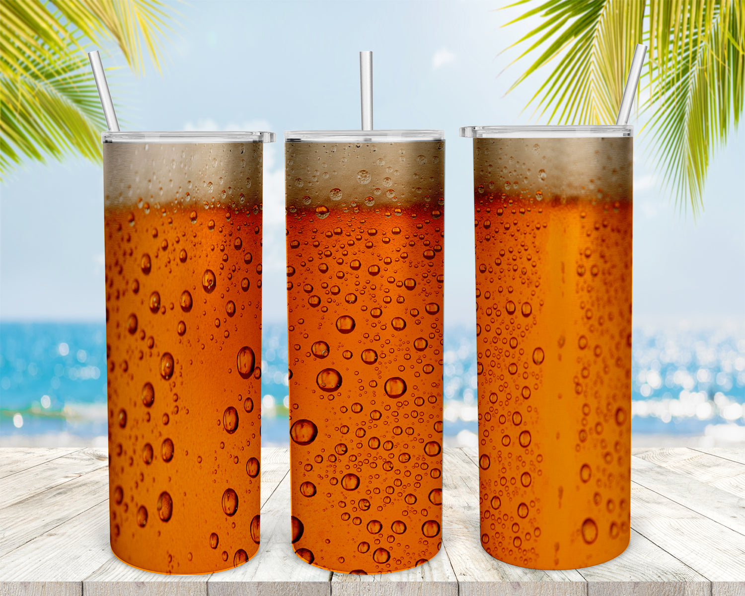 Beer Tumbler 6 - 20oz Skinny Tumbler