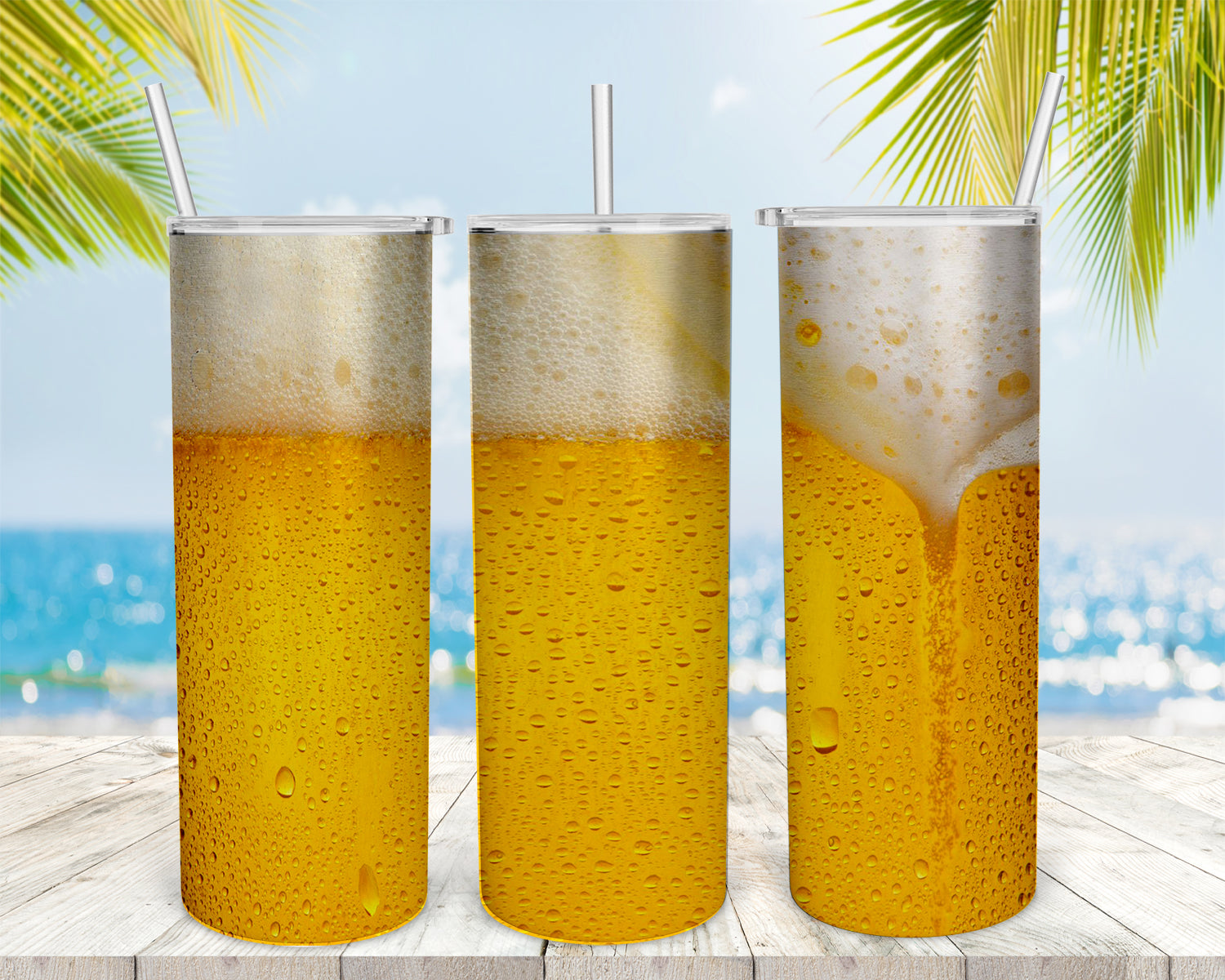 Beer Tumbler 7 - 20oz Skinny Tumbler