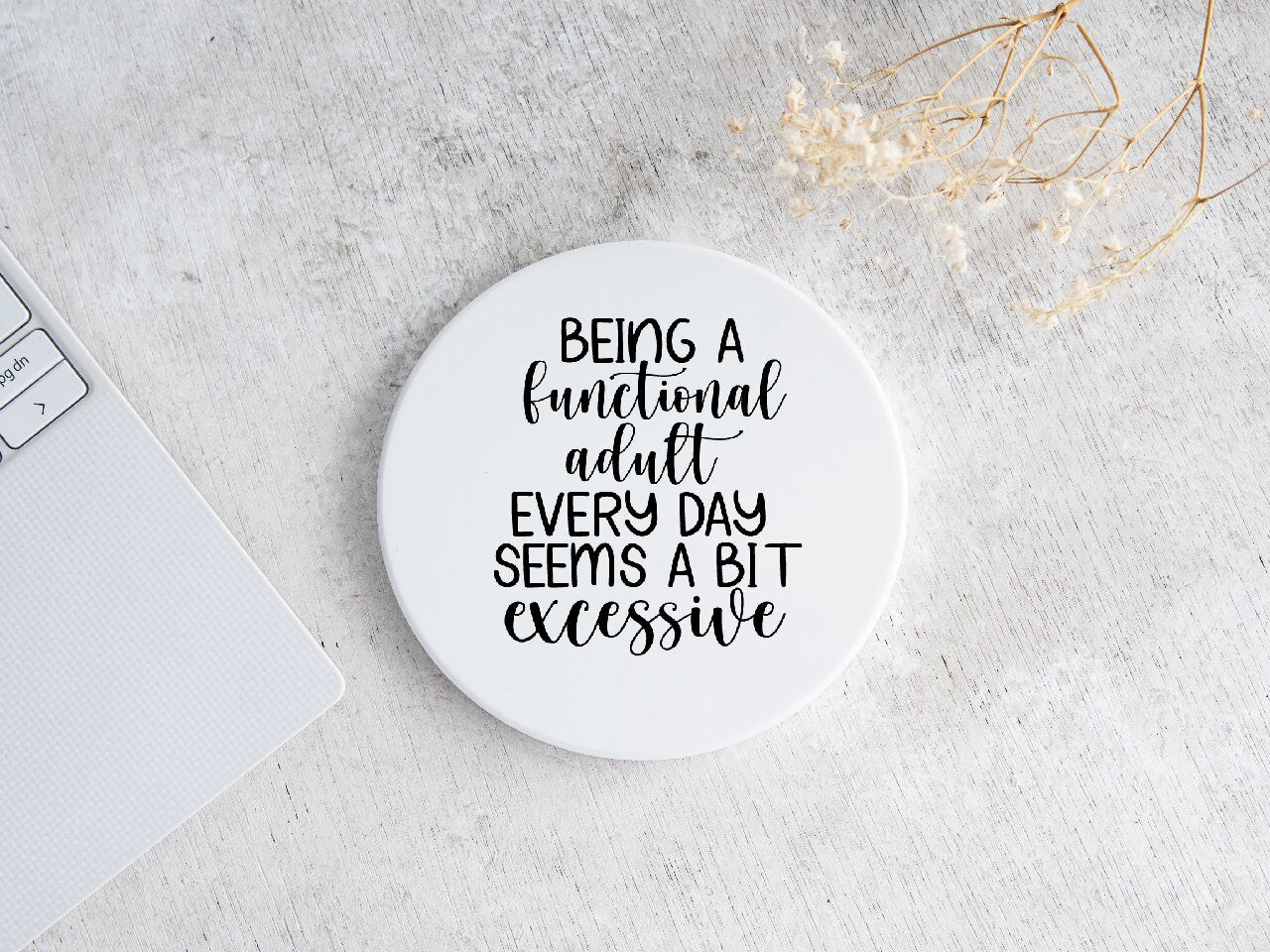 Being A Functional Adult Every Day Seems A Bit Excessive- Coaster