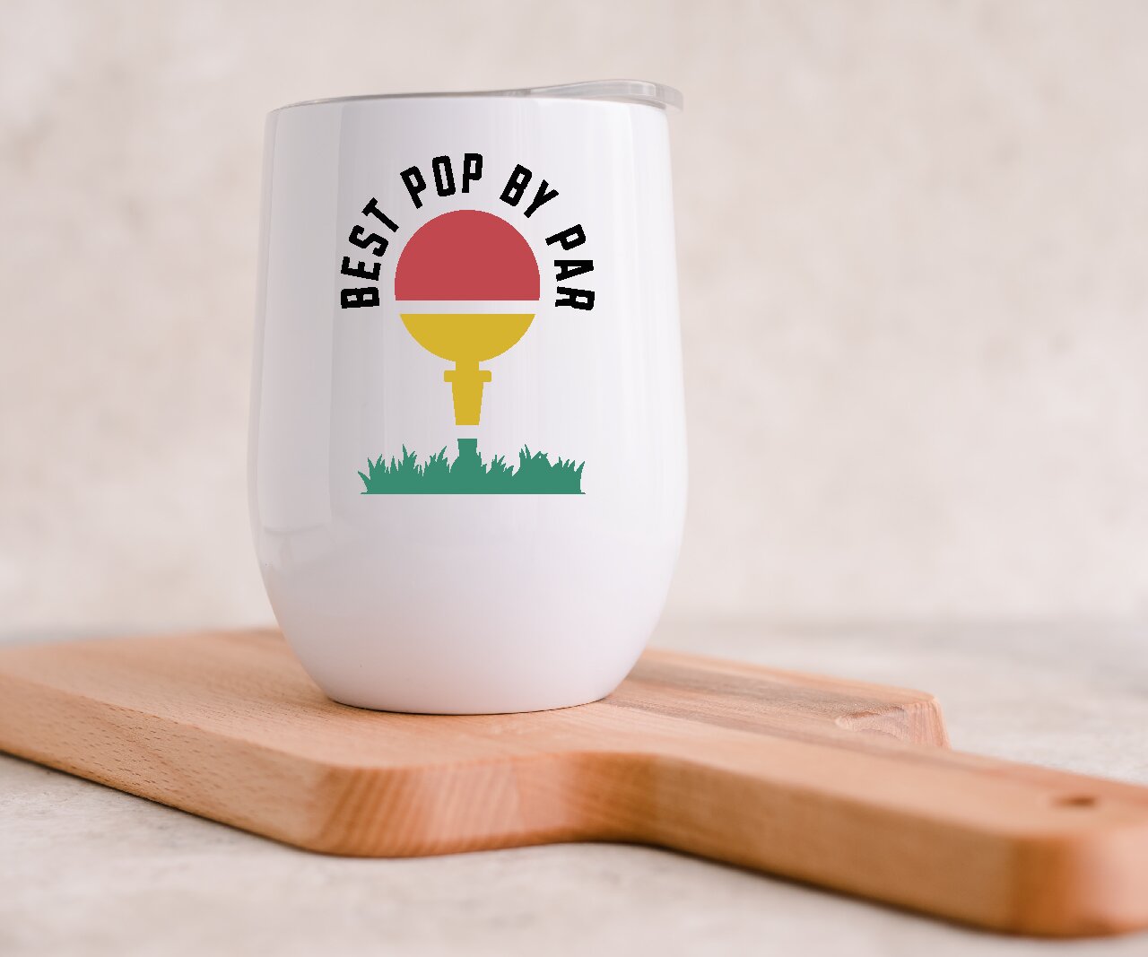 Best Pop By Par - Wine Tumbler (Personalised with your name).