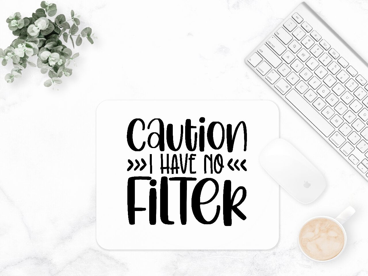Caution I Have No Filter - Mouse Pad
