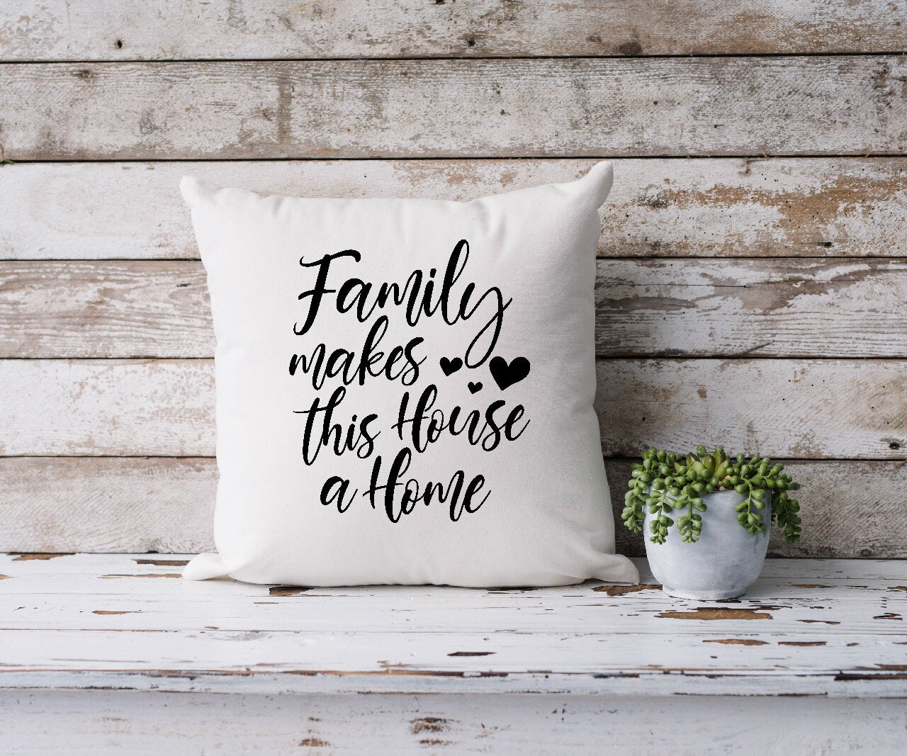 Family Makes This House A Home Design 2 - Cushion Cover