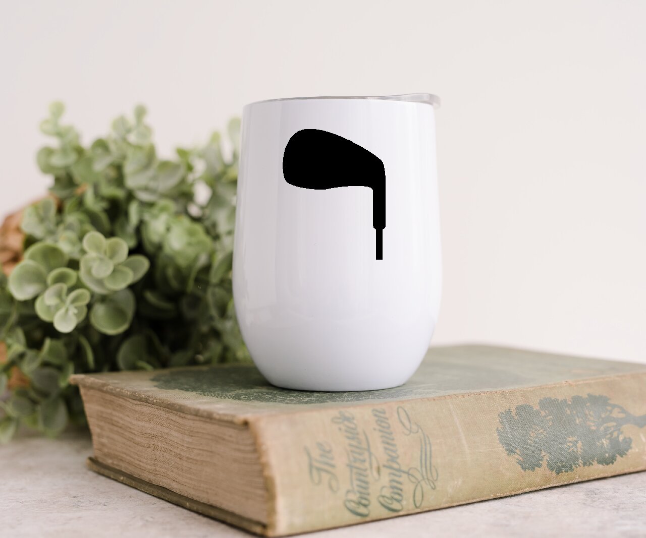 Golf Club 1 - Wine Tumbler (Personalised with your name).