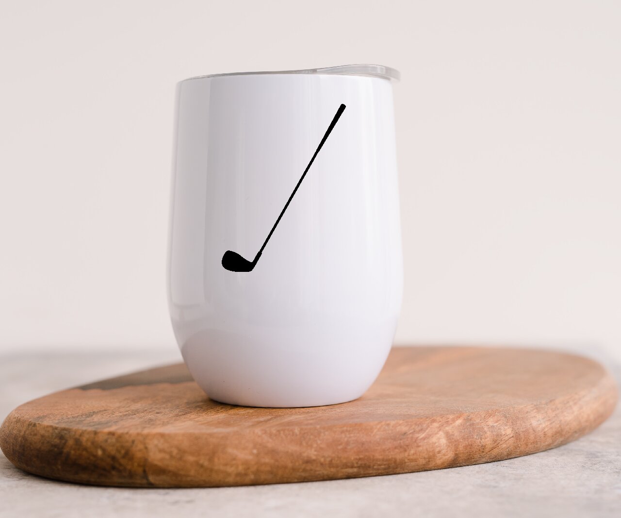 Golf Club 2 - Wine Tumbler (Personalised with your name).