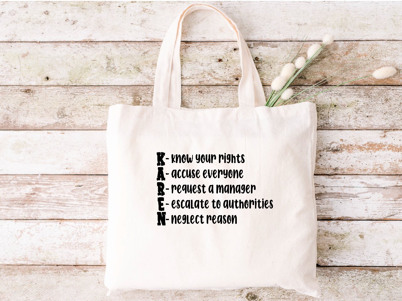 Karen Acronym - Tote Bag