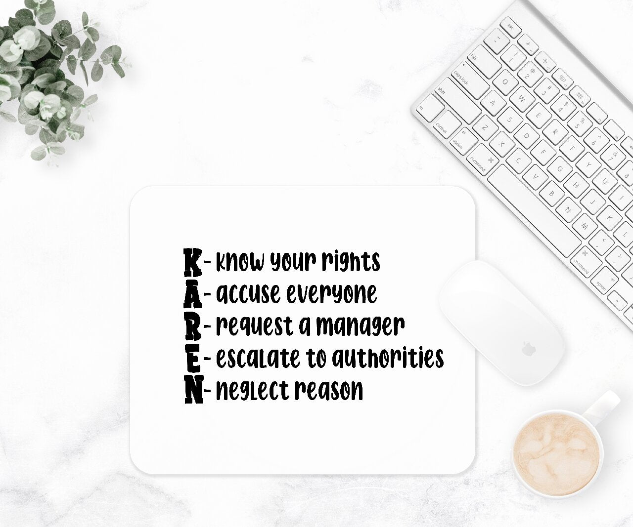 Karen Acronym - Mouse Pad