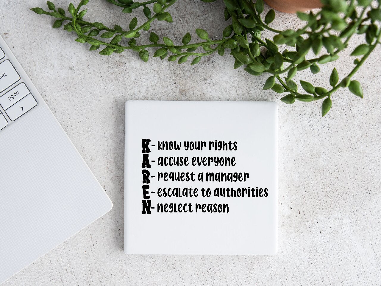 Karen Acronym - Coaster