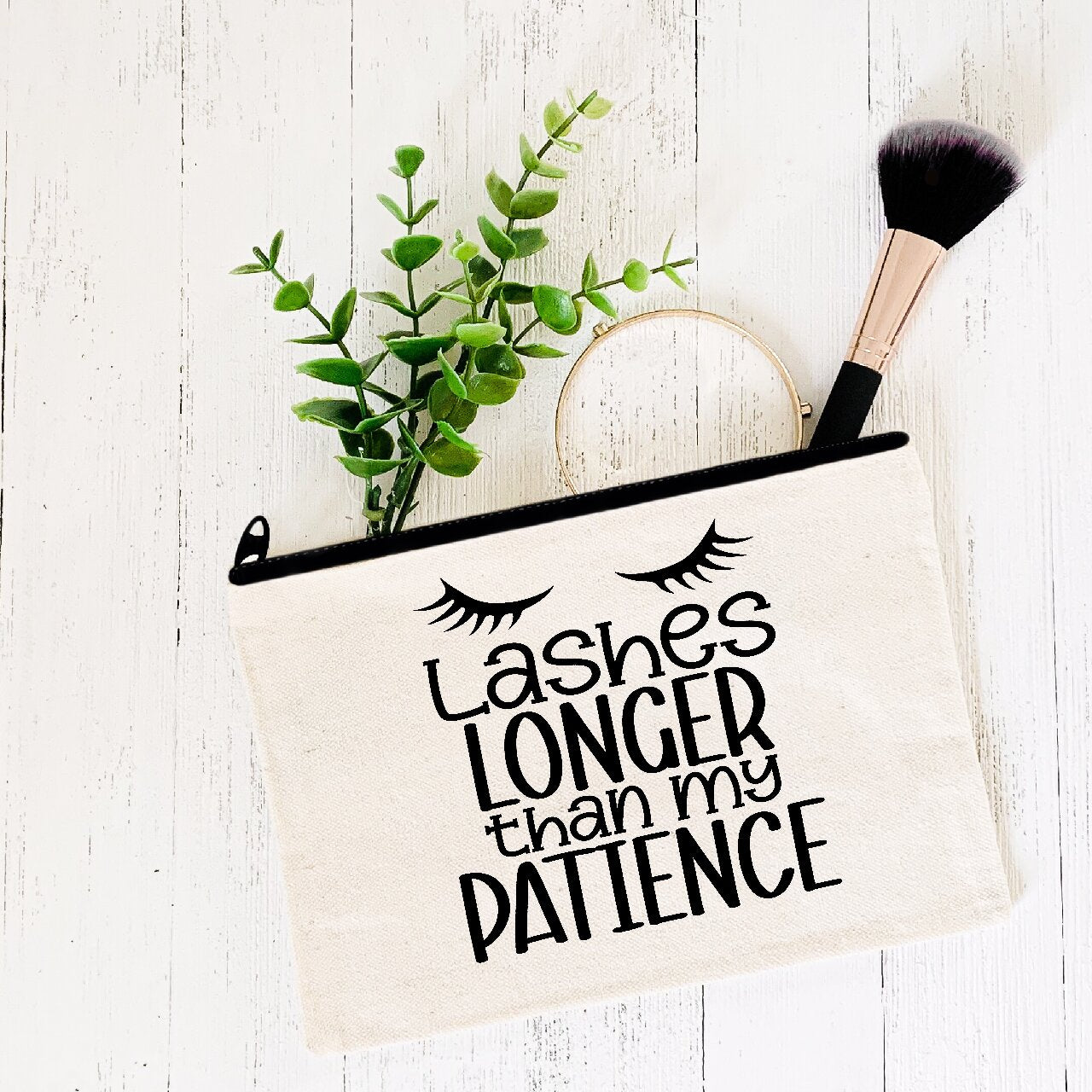 Lashes Longer Than My Patience - Make-Up Bag/Pencil Case