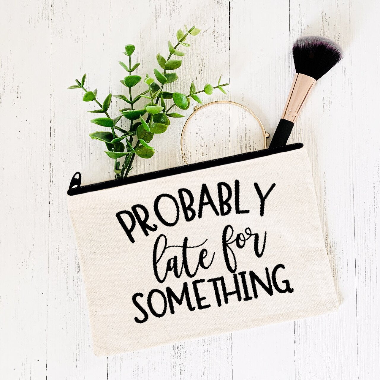 Probably Late For Something - Make-Up Bag/Pencil Case