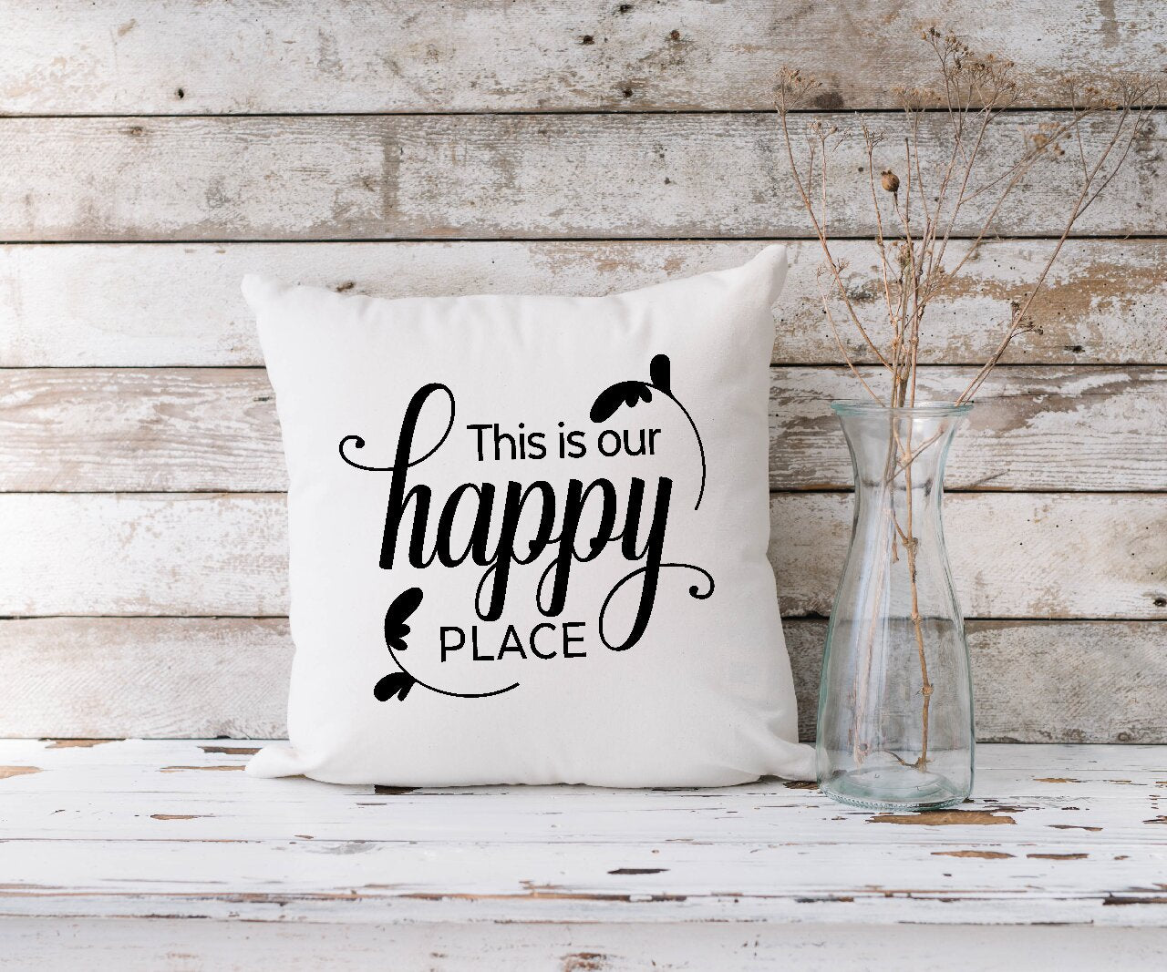 This Is Our Happy Place Design 2 - Cushion Cover