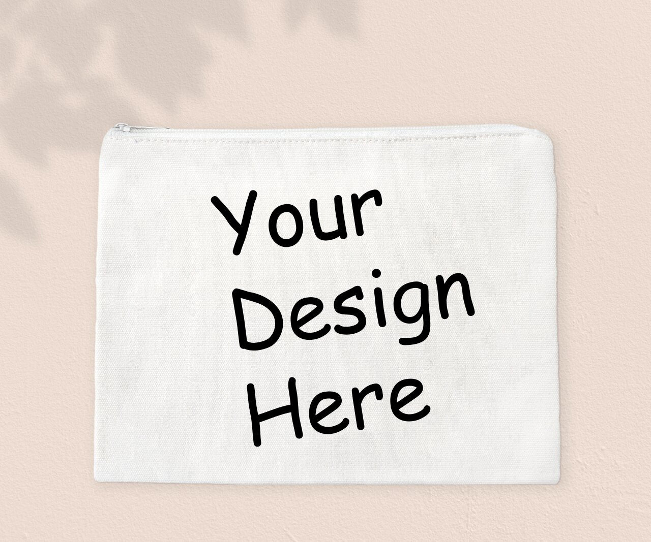 Personalized Canvas Zipper Bag/Pencil Case/Cosmetic Bag