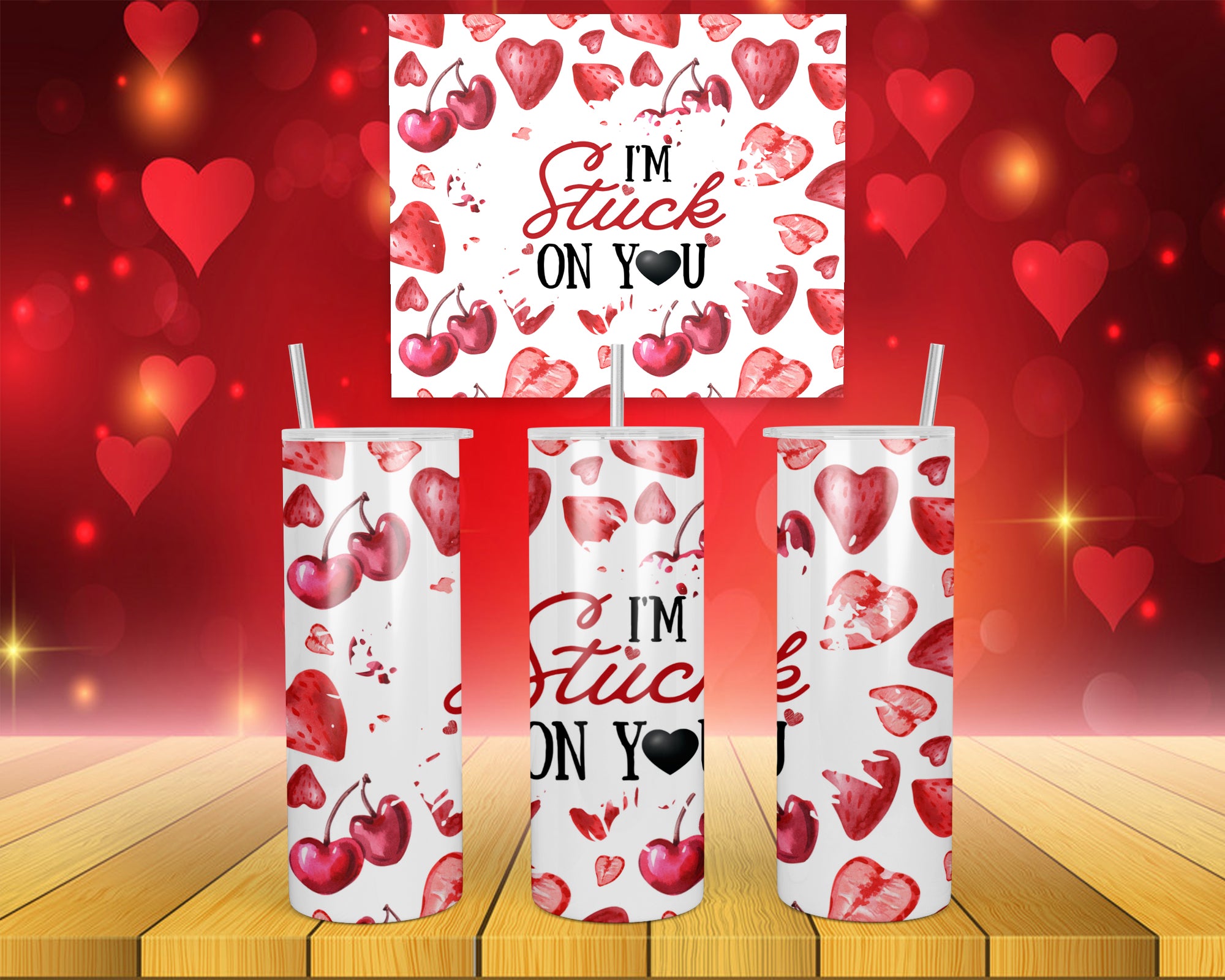 20oz Love/Valentine Skinny Tumbler