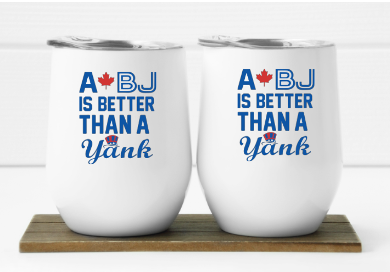 BLUE JAYS-  12oz Wine Tumbler