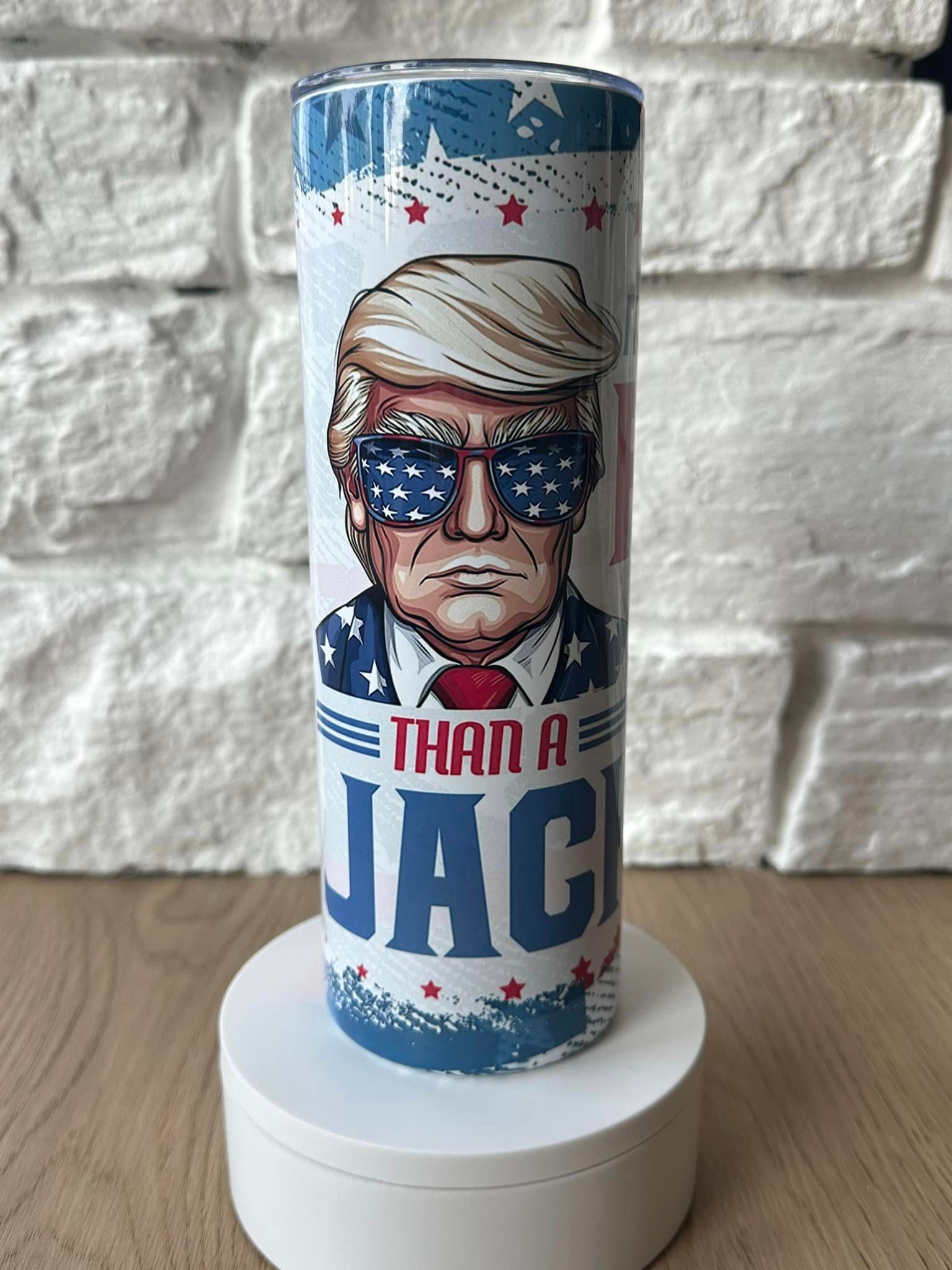 I'D RATHER VOTE FOR A FELON THAN A JACKASS - 20oz Skinny Tumbler