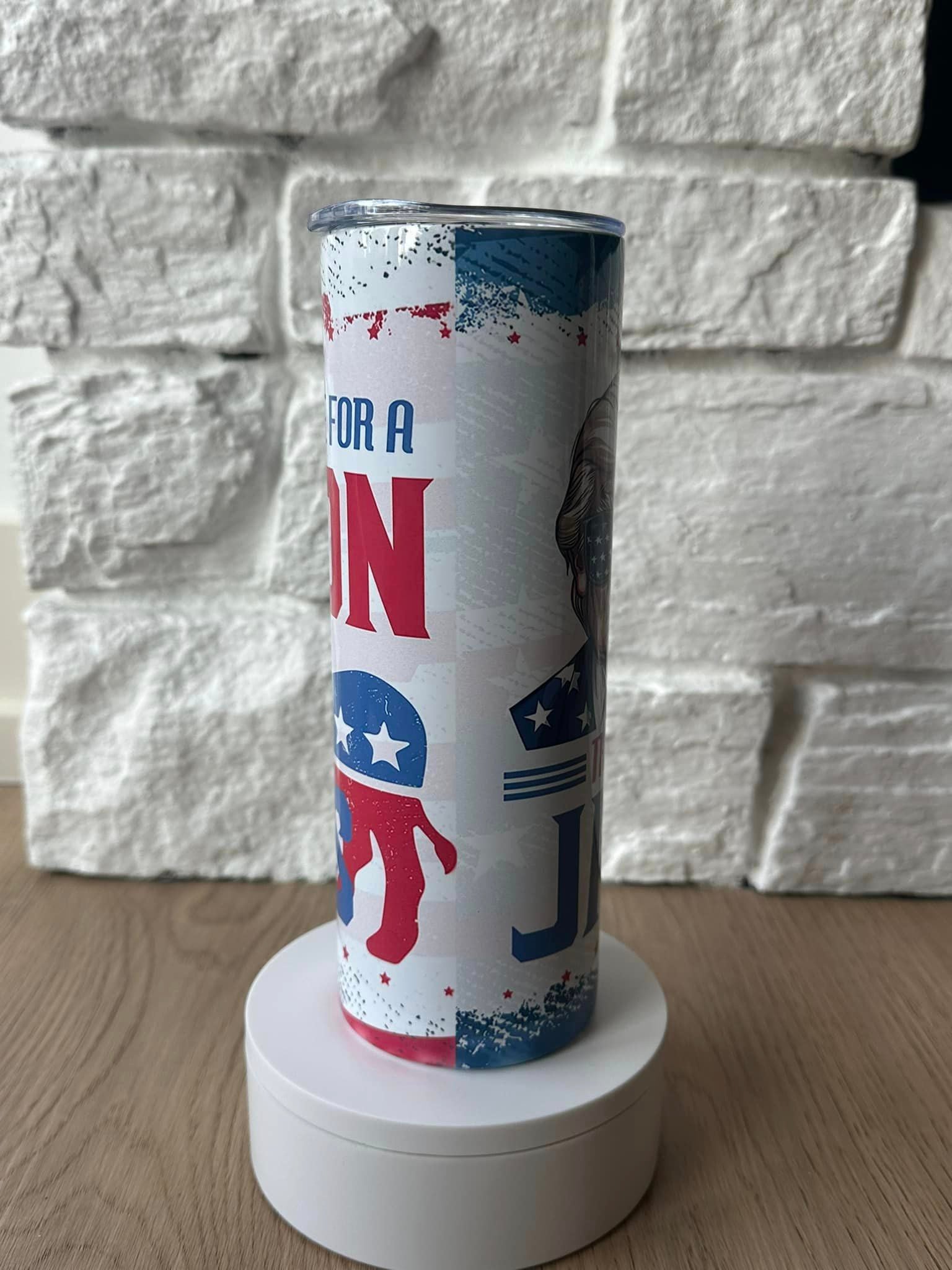 I'D RATHER VOTE FOR A FELON THAN A JACKASS - 20oz Skinny Tumbler