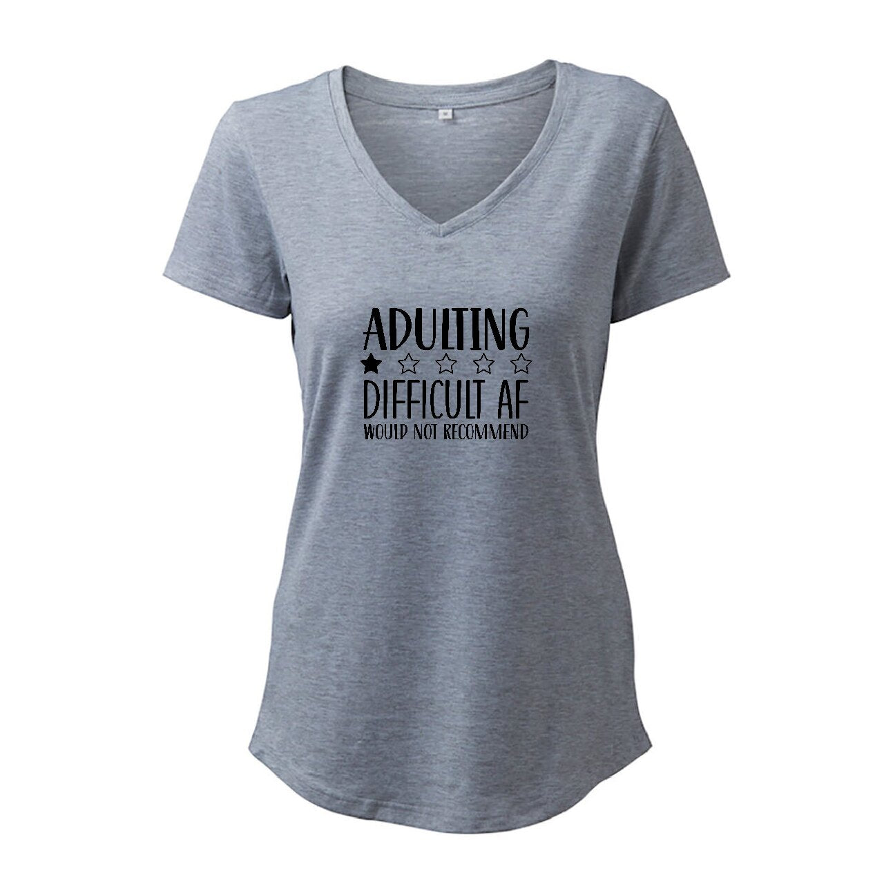 Adulting 1 Star Difficult AF Would Not Recommend  - T-Shirt