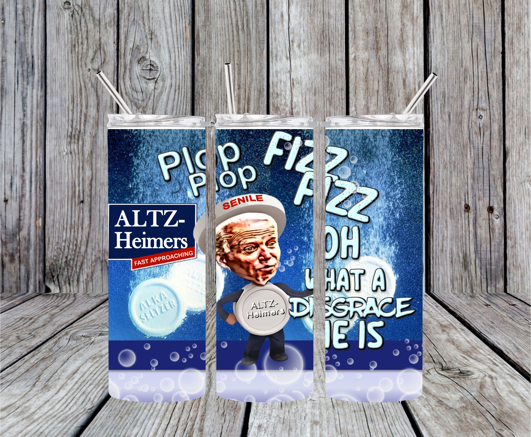 Joe Biden, ALTZ-Heimers - 20oz Skinny Tumbler