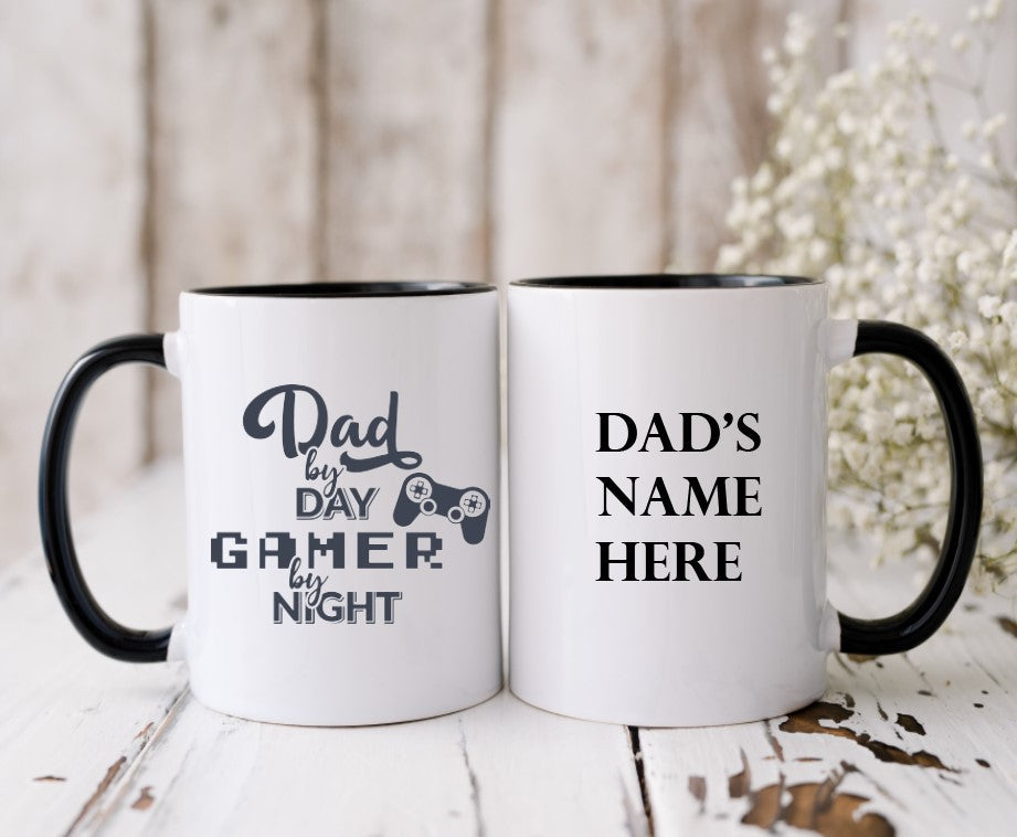 Dad By Day, Gamer By Night - 15oz Coffee Mug