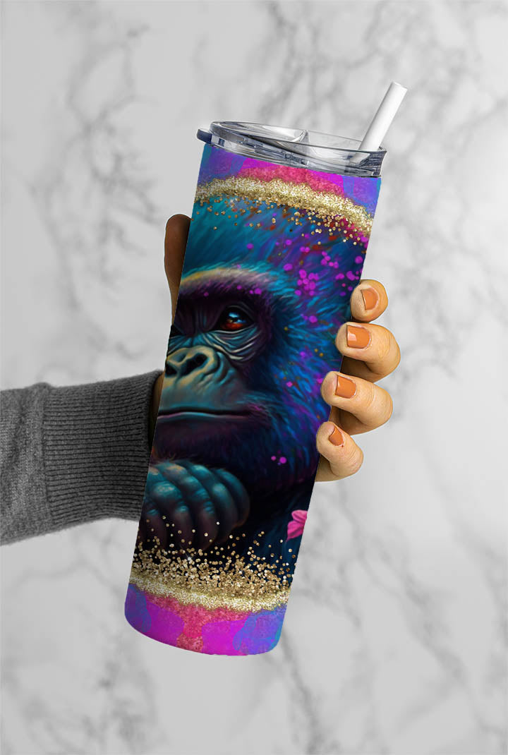 Neon Gorilla- 20oz Skinny Tumbler