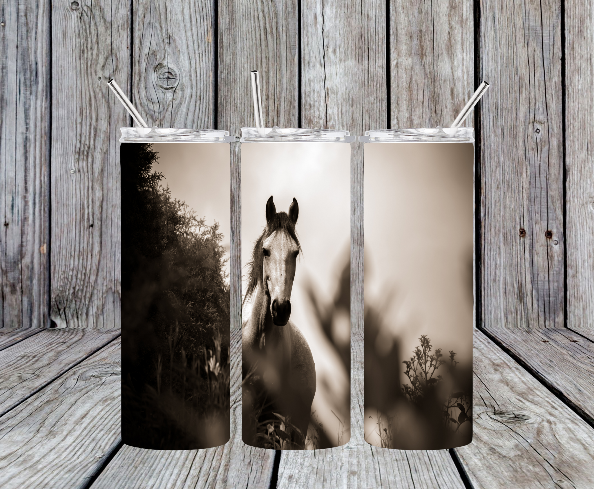 Equestrian 20oz Skinny Tumbler - Design 24