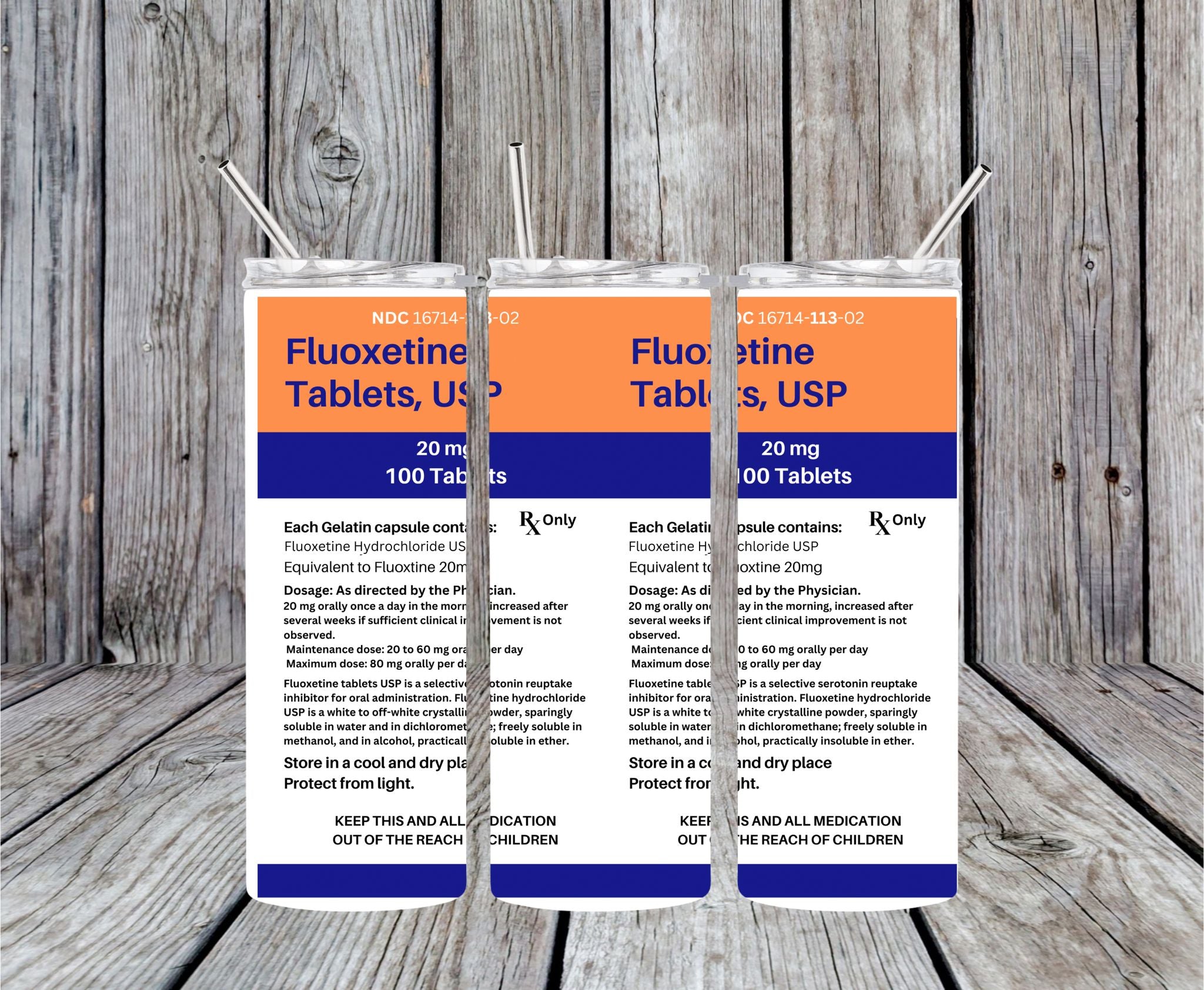 FLUOXETINE TABLETS - 20oz Skinny Tumbler