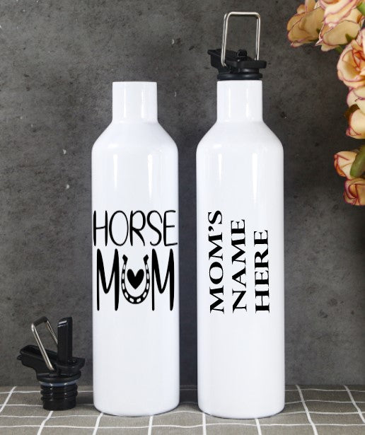 Horse Mum- Insulated 500ml  Aluminum Water Bottle With Flip Lid